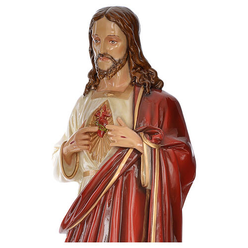Sacred Heart of Jesus statue in fiberglass for outdoors use 130c 4