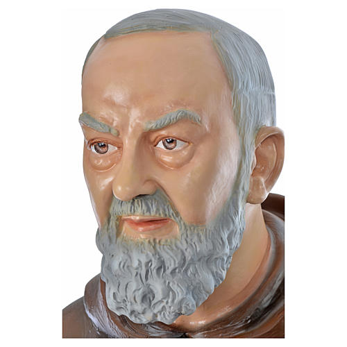 Padre Pio of Pietralcina statue in painted fiberglass 175cm 14