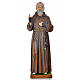 Père Pio en fibre de verre peinte 175 cm s1