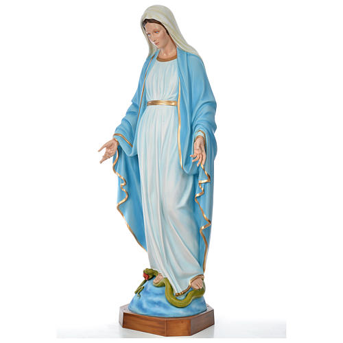 Virgen Inmaculada 180 cm. fibra de vidrio coloreada 3