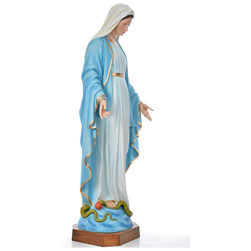 Virgen Inmaculada 180 cm. fibra de vidrio coloreada 5