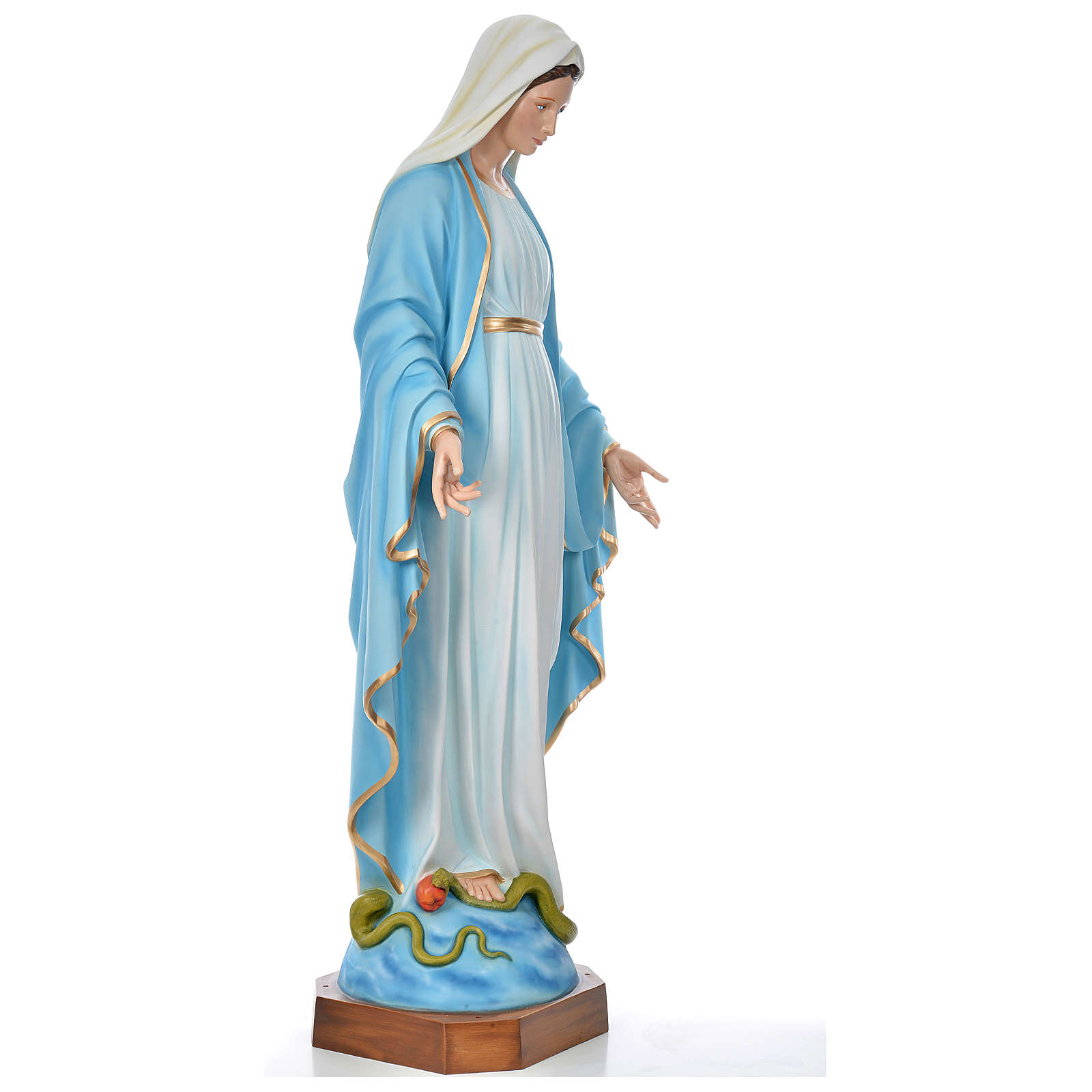 Immaculate Madonna statue in painted fiberglass 180cm | online sales on ...