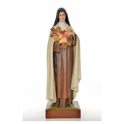 Sainte Thérèse de l'enfant Jésus 100 cm fibre de verre 3