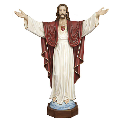 Cristo Redentor 200 cm. fibra de vidrio coloreada 1