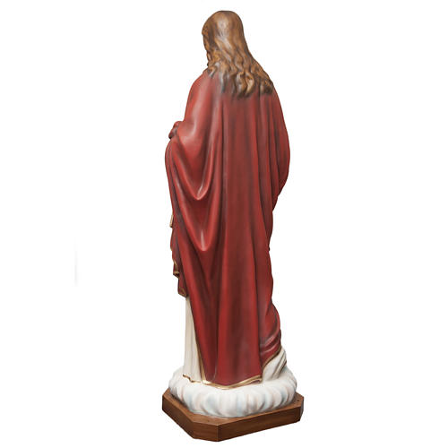 Sacro Cuore di Gesù 165 cm vetroresina dipinta 6
