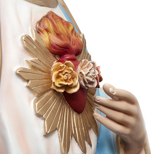 Sagrado Corazón de María 165 cm. fibra de vidrio coloreada 6