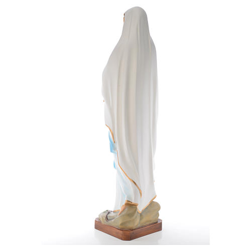 Nuestra Señora de Lourdes 100 cm. fibra de vidrio coloreada 3