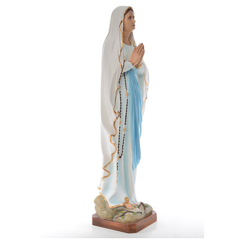Nuestra Señora de Lourdes 100 cm. fibra de vidrio coloreada 4