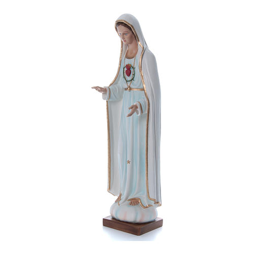Virgen de Fátima 100 cm. fibra de vidrio coloreada 2