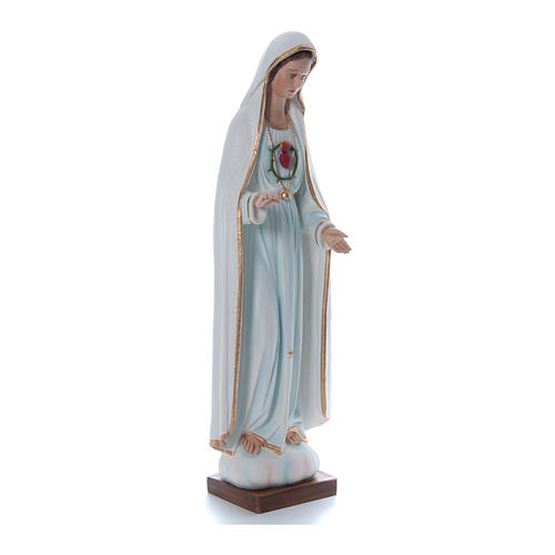 Virgen de Fátima 100 cm. fibra de vidrio coloreada 3