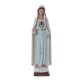 Notre-Dame de Fatima fibre de verre colorée 100cm