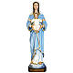 Virgin Mary with baby, statue in painted fiberglass, 80cm s1