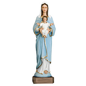 Madonna con bimbo 110 cm fiberglass dipinto