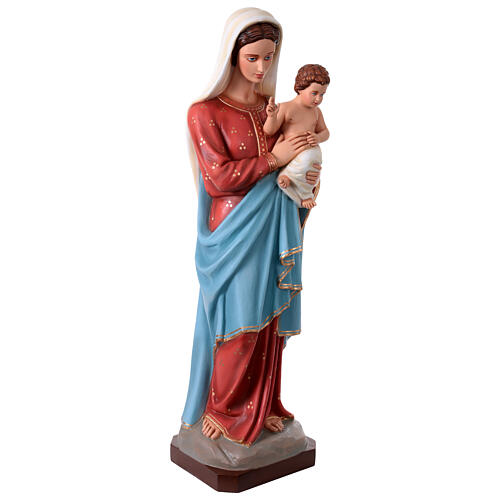 Madonna with child, 50 in, painted fibreglass statue 4
