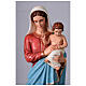 Madonna with child, 50 in, painted fibreglass statue s2