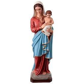 Madonna con bimbo 135 cm in vetroresina dipinta