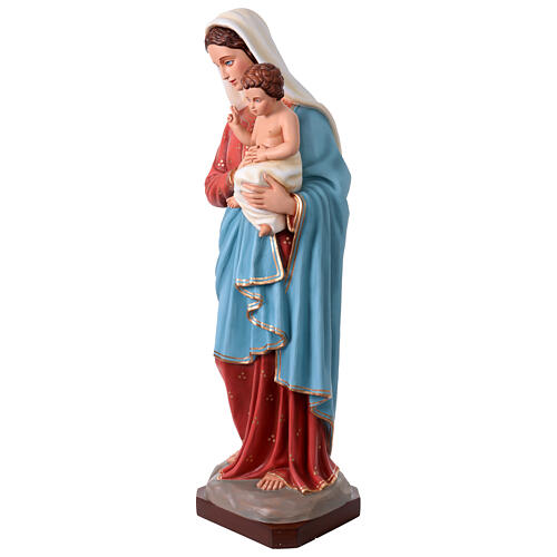Madonna con bimbo 135 cm in vetroresina dipinta 7