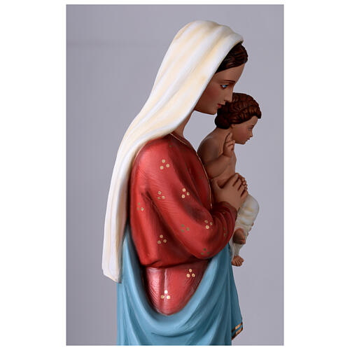 Madonna con bimbo 135 cm in vetroresina dipinta 9