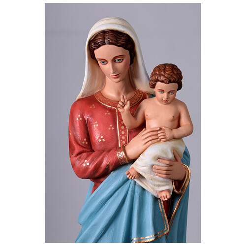 Madonna with Child Statue 135 cm in painted fiberglass 2