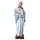 Virgen con Niño 100 cm. fibra de vidrio coloreada s1
