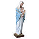 Virgen con Niño 100 cm. fibra de vidrio coloreada s9
