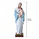Vierge à l'enfant fibre de verre colorée 100cm s3