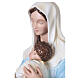 Vierge à l'enfant fibre de verre colorée 100cm s11