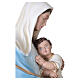 Virgin Mary with baby, statue in coloured fiberglass, 100cm s7