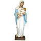 Virgin Mary with baby, statue in coloured fiberglass, 170cm s1