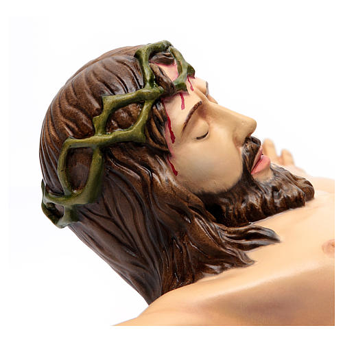 Body of Christ, statue in painted fiberglass, 90 cm 3