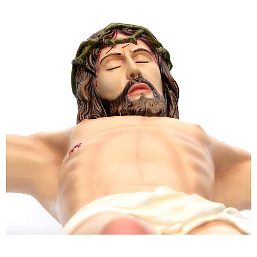 Corpo di Cristo 90 cm in vetroresina dipinta 4