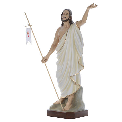 Jesus Ressuscitado 130 cm fibra de vidro pintada 4
