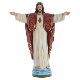 Cristo Redentor 160 cm belén fibra de vidrio coloreada