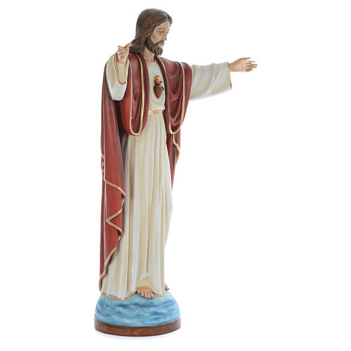 Cristo Redentor 160 cm belén fibra de vidrio coloreada 3