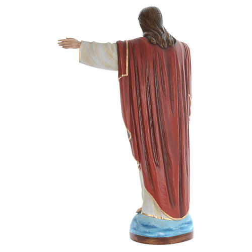 Cristo Redentor 160 cm belén fibra de vidrio coloreada 4