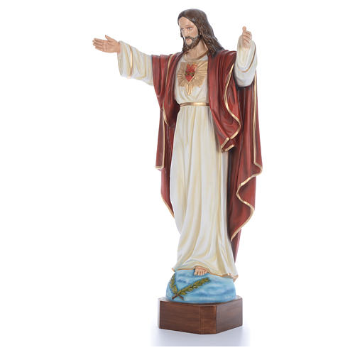 Christ rédempteur fibre de verre peint 100cm 2