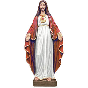 Gesù Mani aperte 130 cm fiberglass colorata