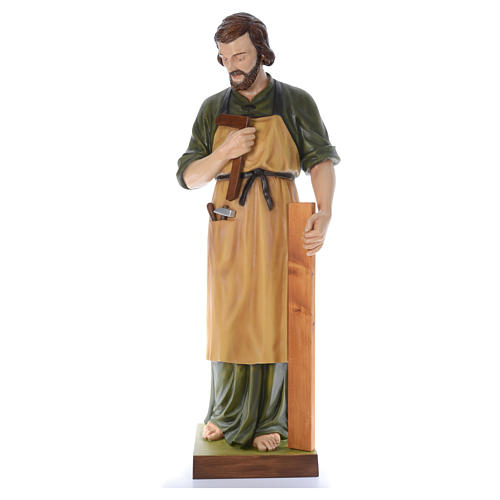 Saint Joseph the Carpenter, statue in painted fiberglass, 150cm 1