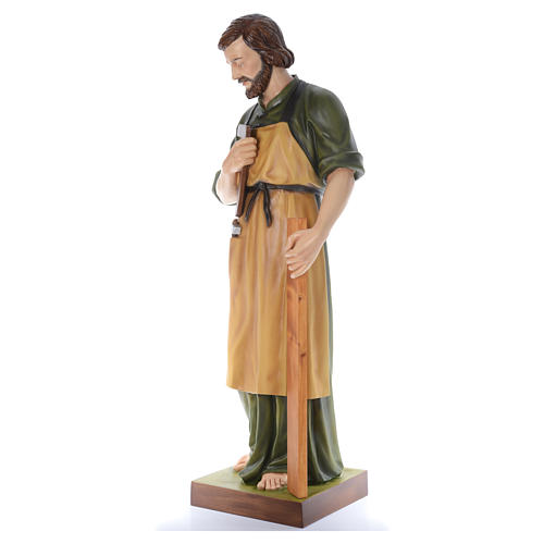 Święty Józef cieśla 150 cm włókno szklane kolorowe 2