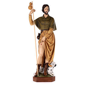 Saint Roch, statue in painted fiberglass, 100cm