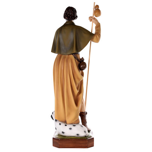 Saint Roch, statue in painted fiberglass, 100cm 6