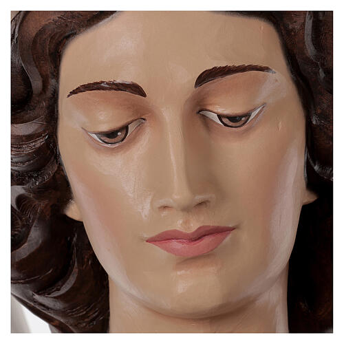 Saint Michael archangel, statue in painted fiberglass, 180cm 10