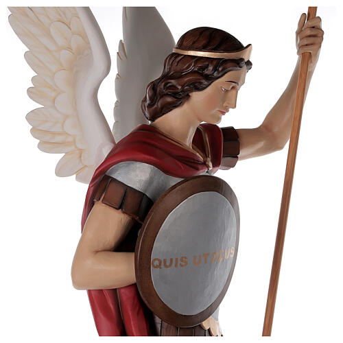 Saint Michael archangel, statue in painted fiberglass, 180cm 9