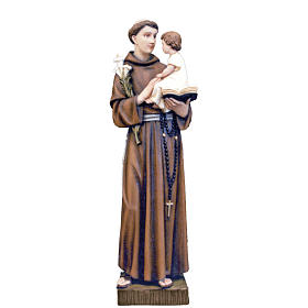 Saint Anthony of Padua, statue in painted fiberglass, 65cm