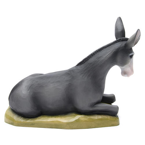 Ox and donkey, statues in painted fiberglass, 80cm 4