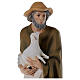 Shepherd with sheep for Nativity scene in painted fibreglass 80 cm s2