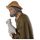 Shepherd with sheep for Nativity scene in painted fibreglass 80 cm s4