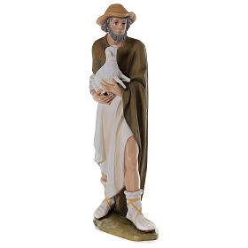 Pastore con pecora 80 cm presepe vetroresina dipinta