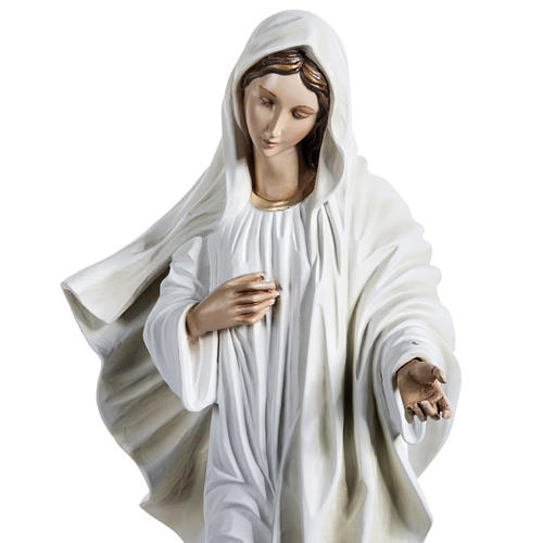 Our Lady of Medjugorje statue in painted fiberglass, 170cm 3
