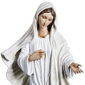 Our Lady of Medjugorje statue in painted fiberglass, 130cm